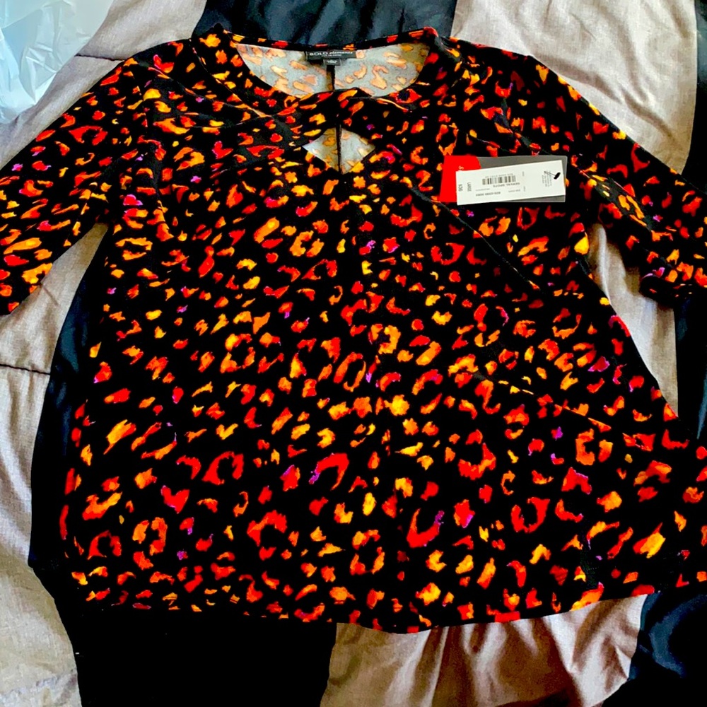 Fashionable blouse vibrant colors